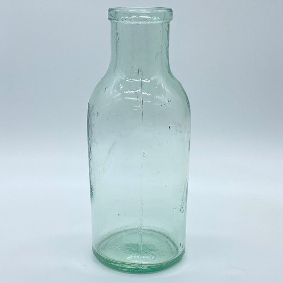 Early Heavy Bottle Jar UV Reactive No Chips No Breaks Collectible Primitive Farm - Picture 11 of 13